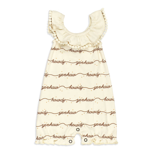 L'oved Baby Howdy Organic Bubble Romper