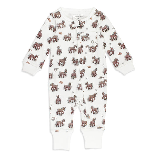 L'oved Baby Organic Little Lasso Footless Romper