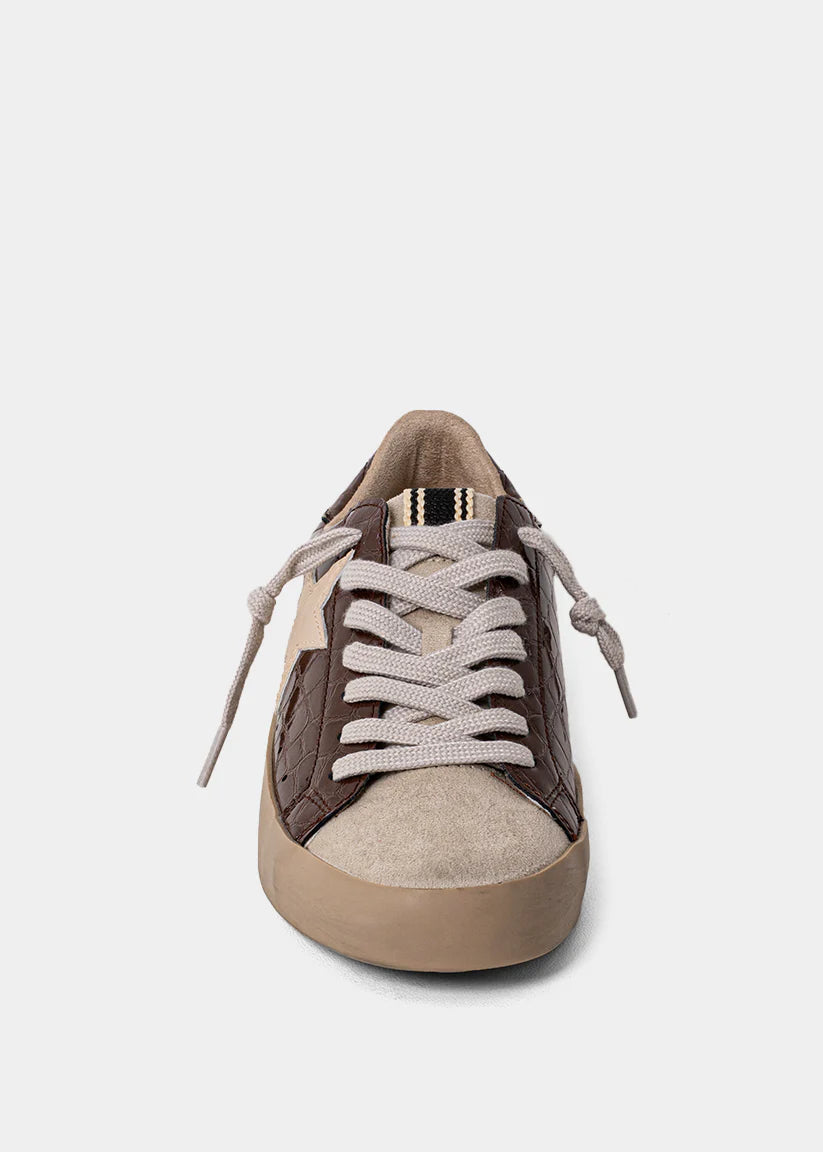 ShuShop Paula Brown Croc Sneaker