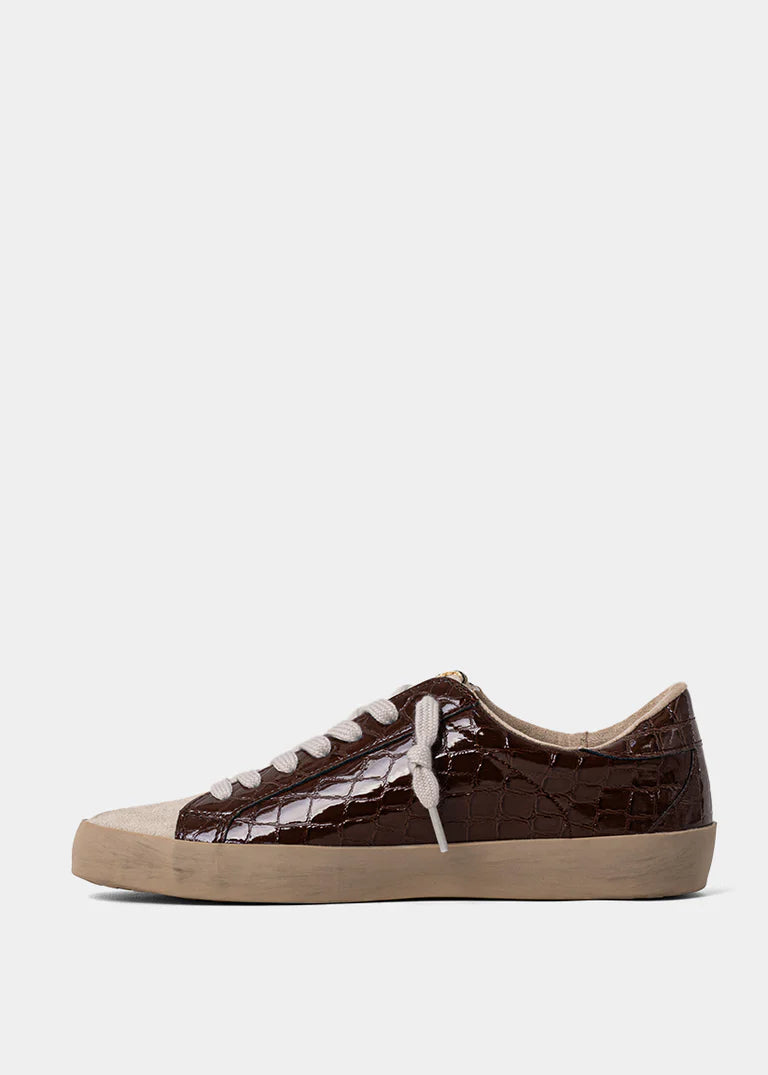 ShuShop Paula Brown Croc Sneaker