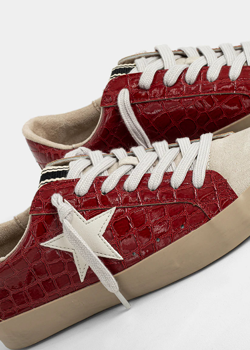 ShuShop Paula Cherry Croc Sneaker
