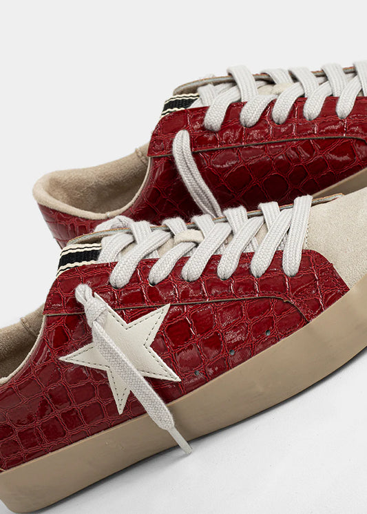 ShuShop Paula Cherry Croc Sneaker