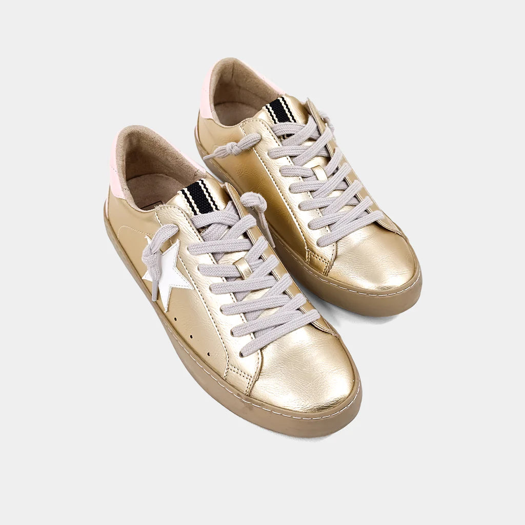 Paula Gold Metallic Sneaker by ShuShop