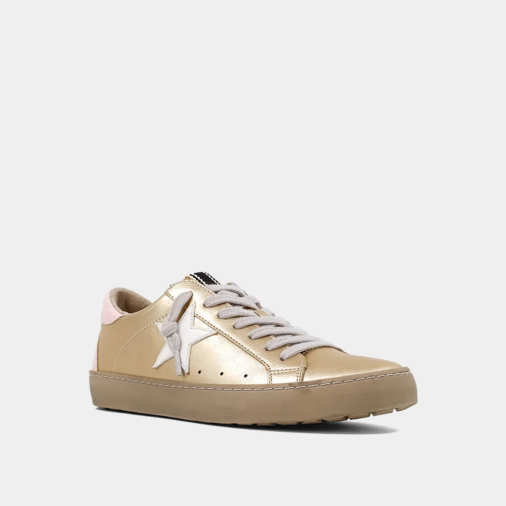 Paula Gold Metallic Sneaker by ShuShop