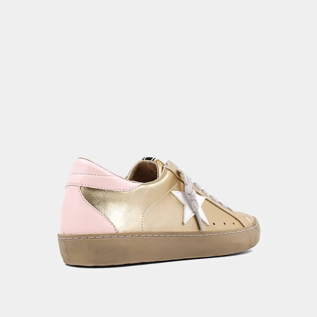 Paula Gold Metallic Sneaker by ShuShop