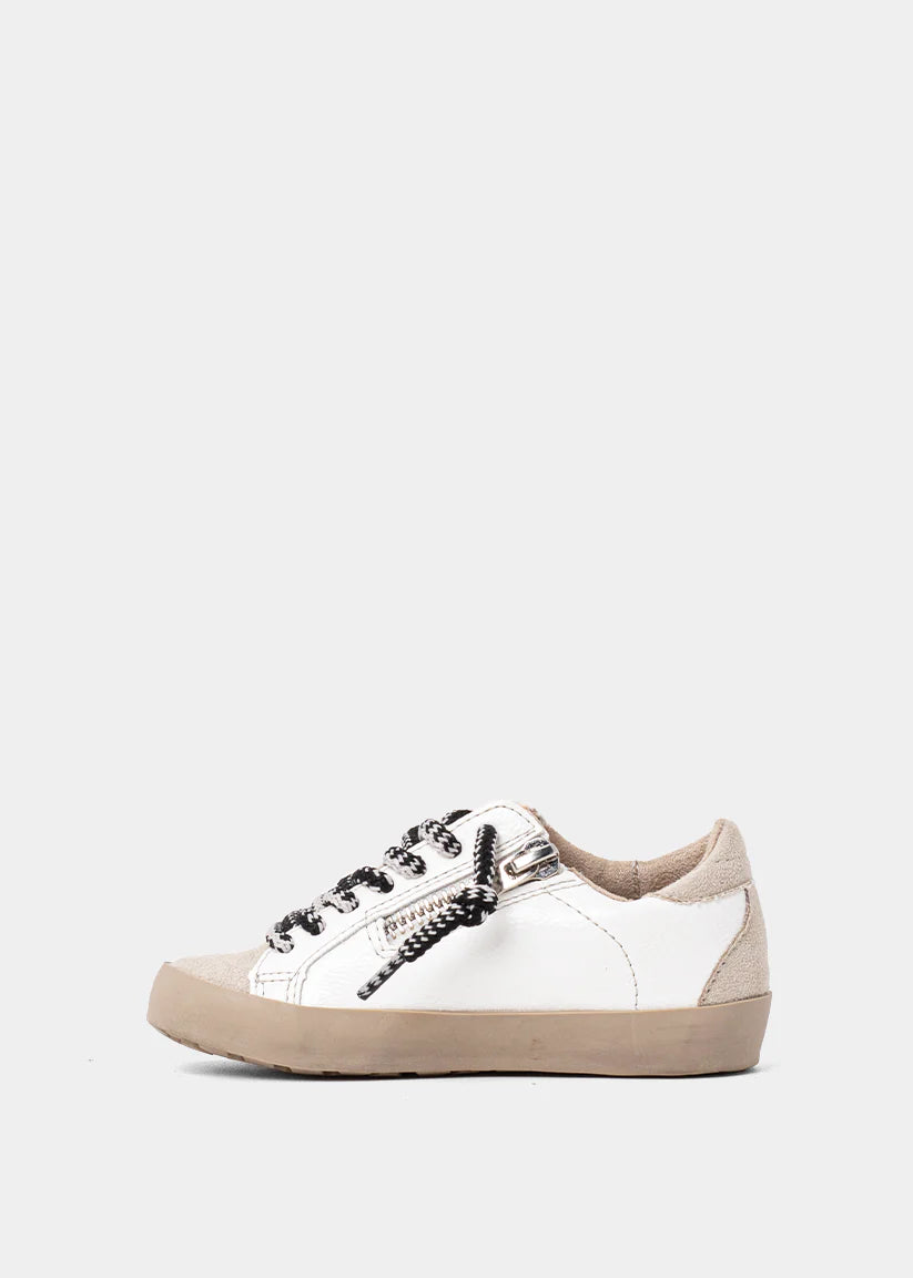 Shushop Paula Mini Toddler Black & White Sneaker