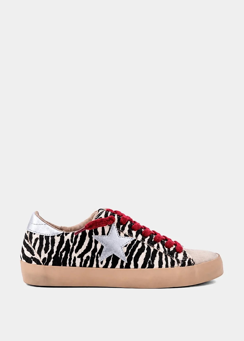 Shu Shop Paula Zebra Hair Sneaker