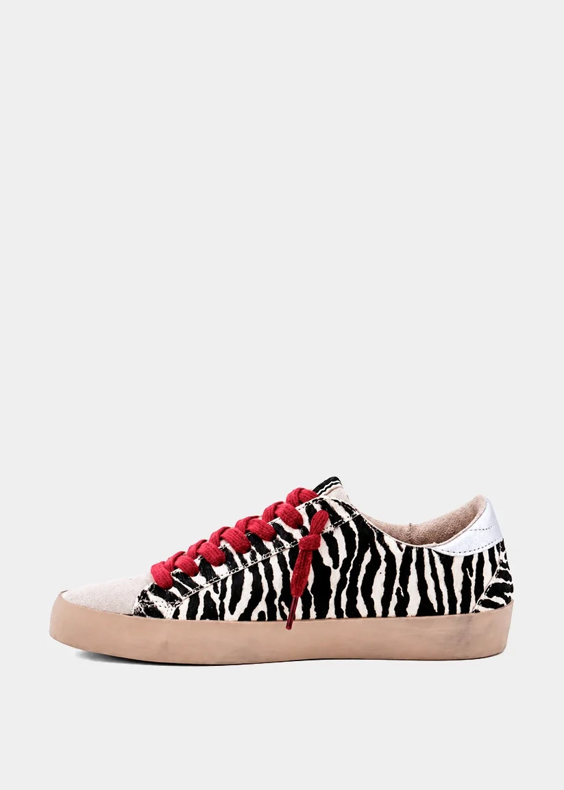Shu Shop Paula Zebra Hair Sneaker