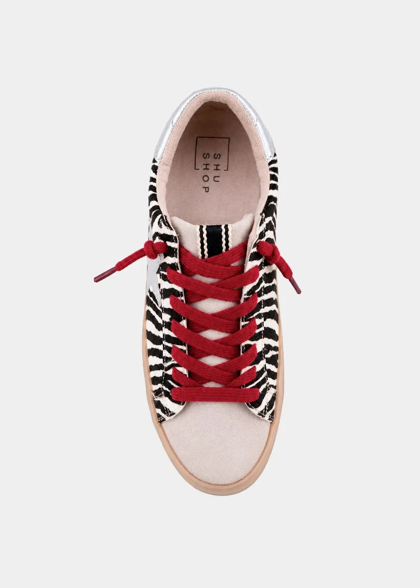 Shu Shop Paula Zebra Hair Sneaker