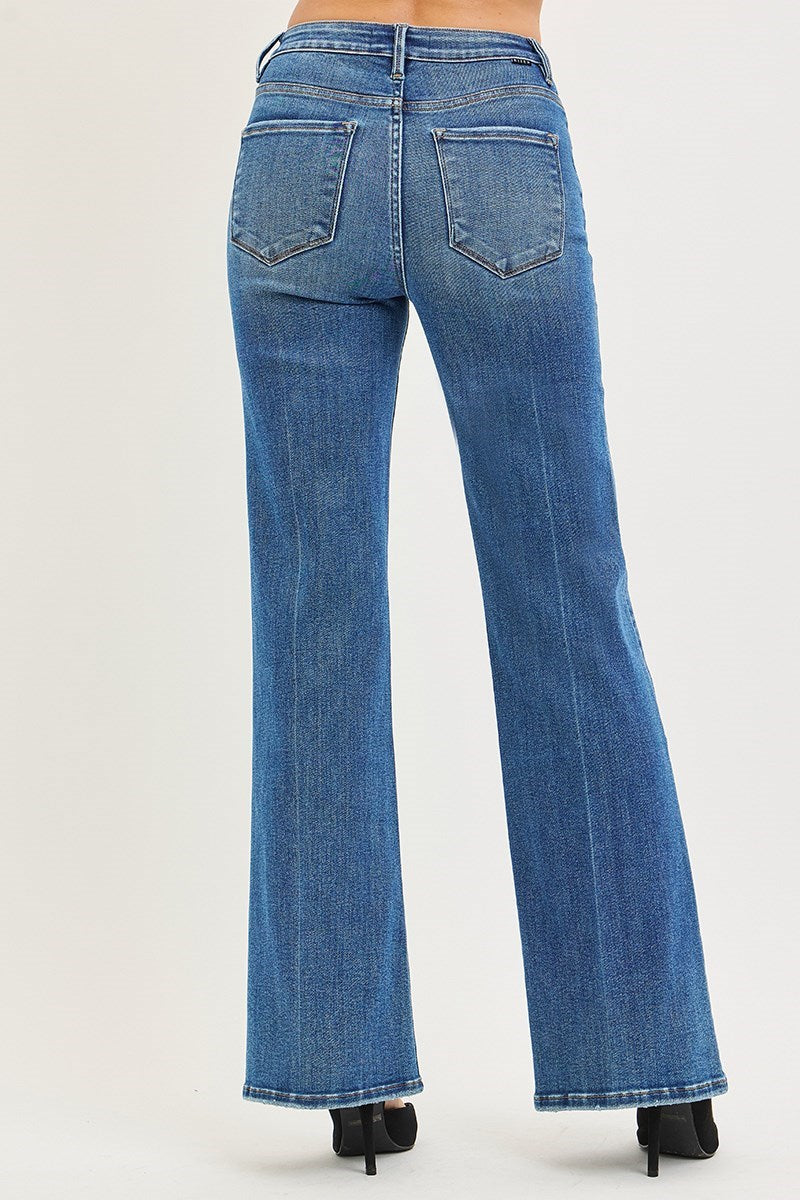 Risen TC High Rise Wide Leg Flare Jean