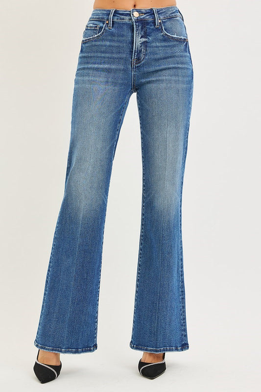 Risen TC High Rise Wide Leg Flare Jean