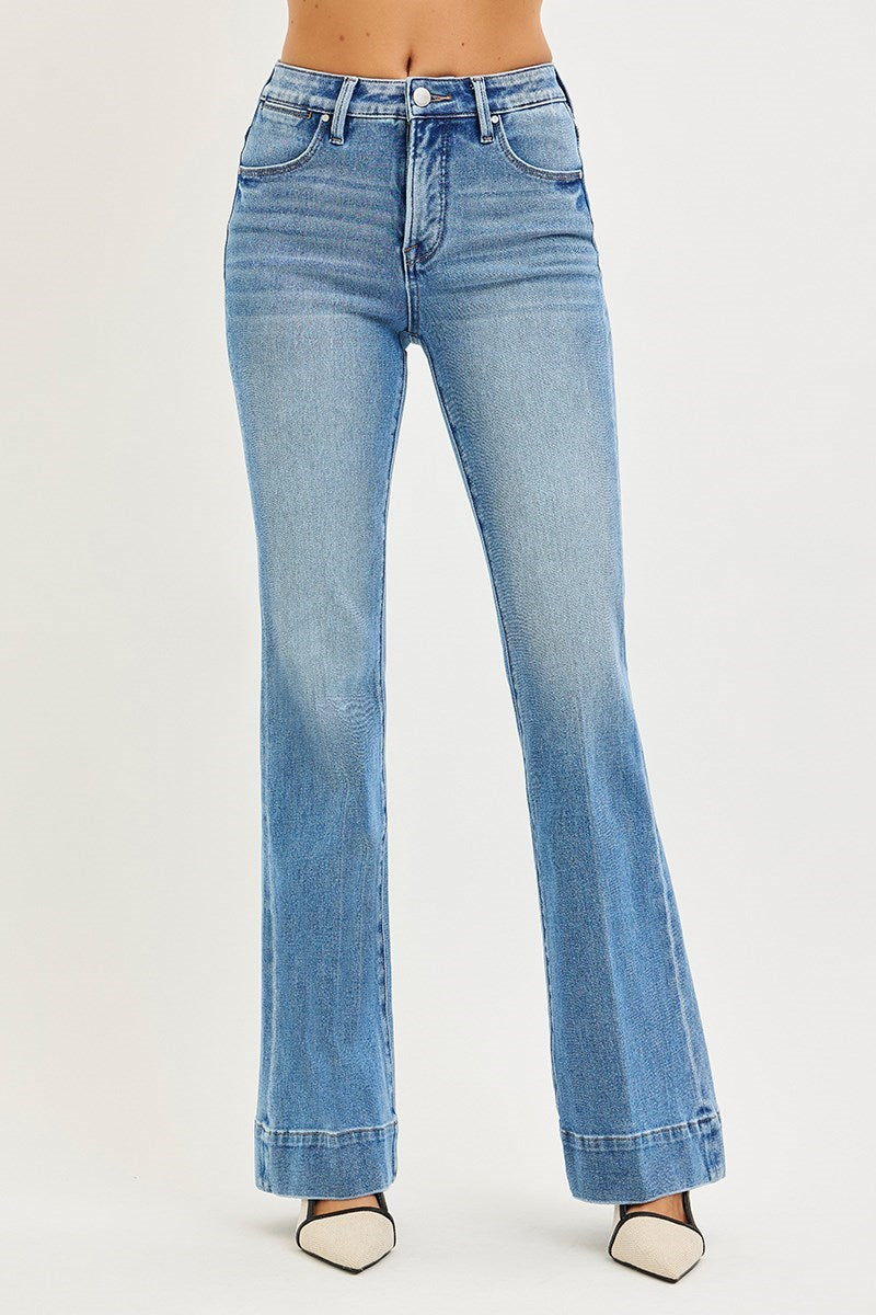 Risen TC 4 Way Straight High Rise Flare Jeans