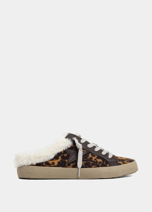 ShuShop Pina Leopard Print Mule Sneaker