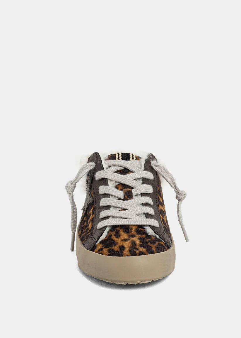 ShuShop Pina Leopard Print Mule Sneaker