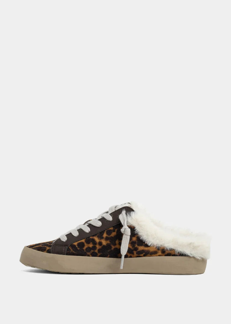 ShuShop Pina Leopard Print Mule Sneaker