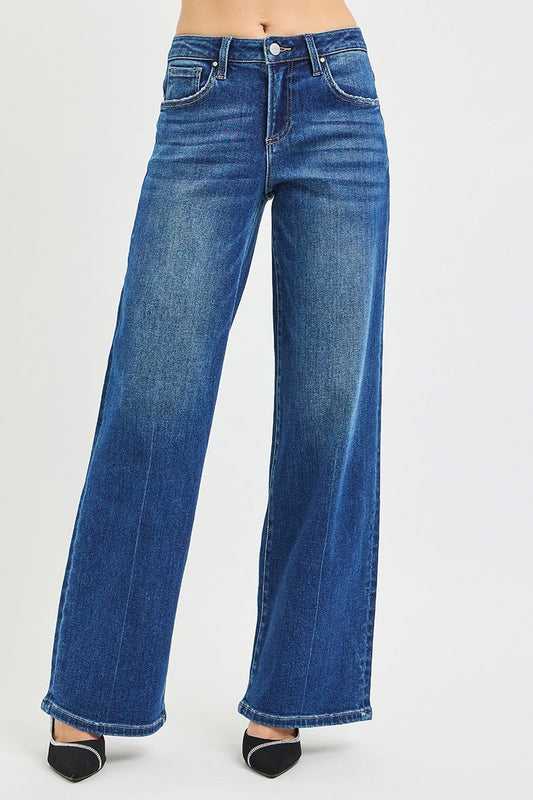 Risen Slouchy Wide Leg Jeans