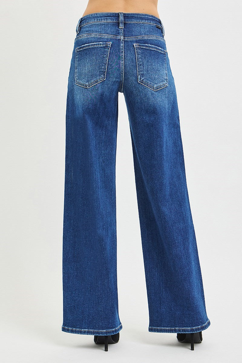 Risen Slouchy Wide Leg Jeans