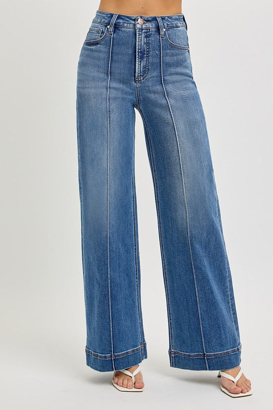 Risen TC High Rise Pintuck Jeans