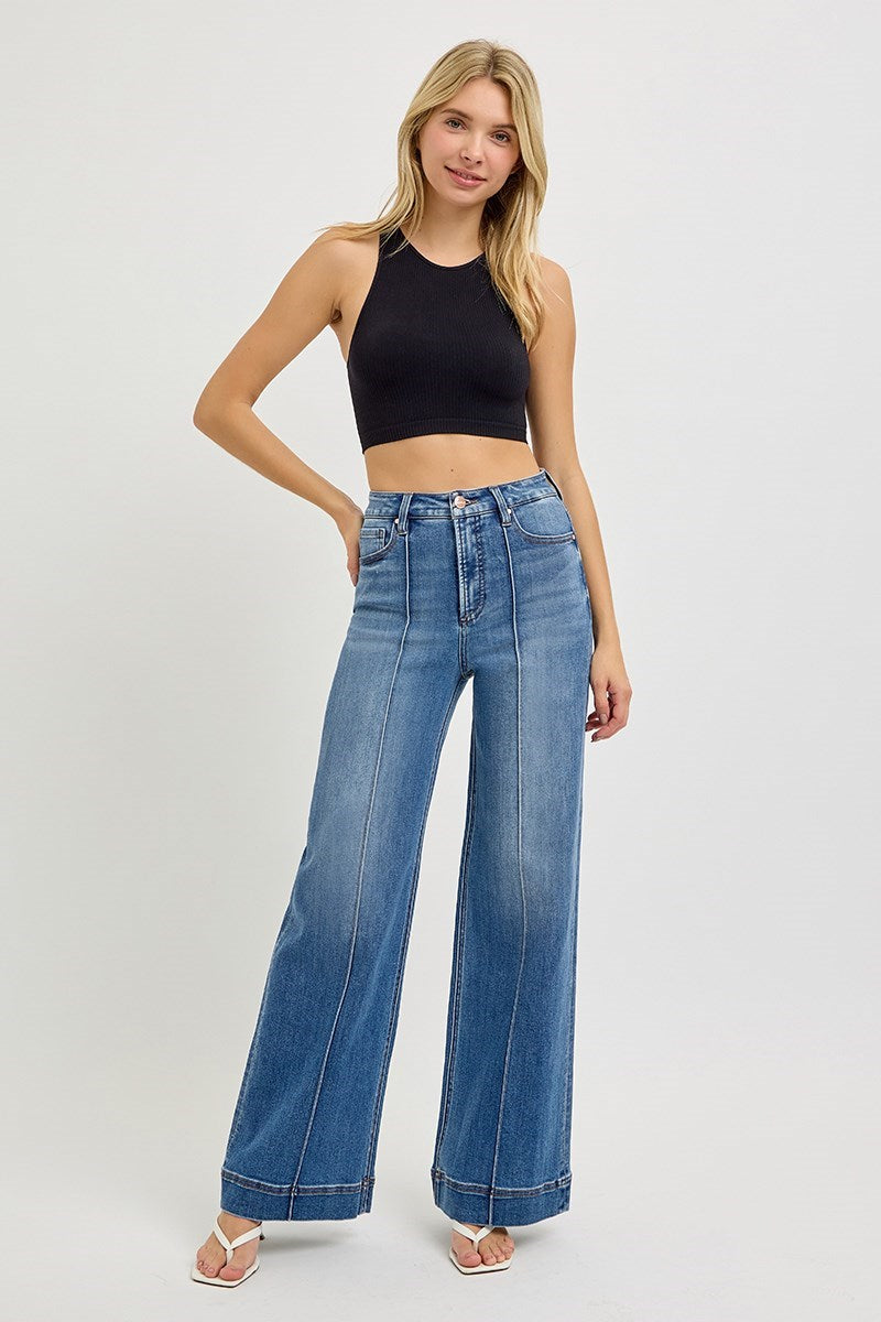 Risen TC High Rise Pintuck Jeans