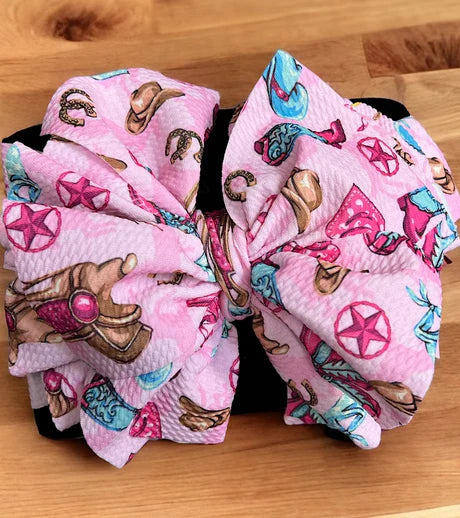 Cowgirl Western Print Headband-8"