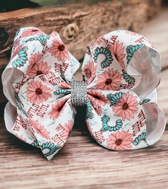 Wild Soul Floral Crystal Bow