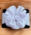 Metallic Snow White Pleather Headband-8"