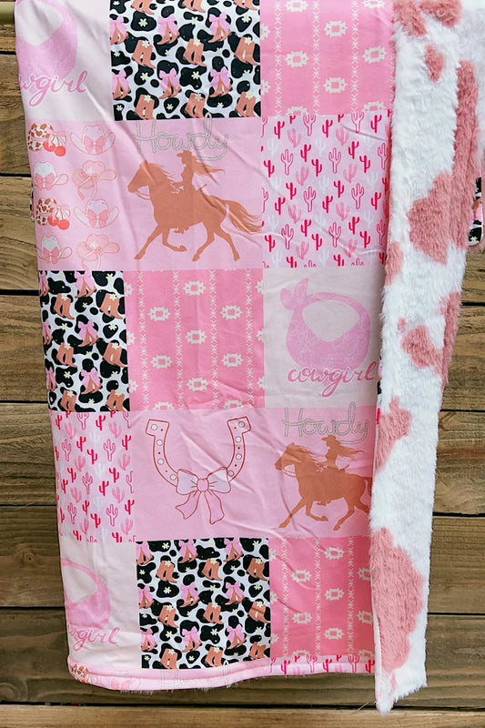 Cowgirl Baby Blanket