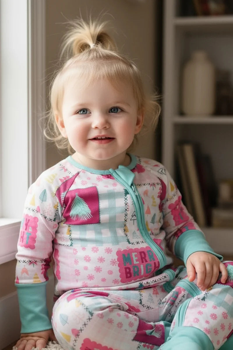 Girls Infant Merry & Bright Onesie