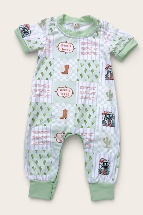 Howdy Dearly Loved Western Baby Romper