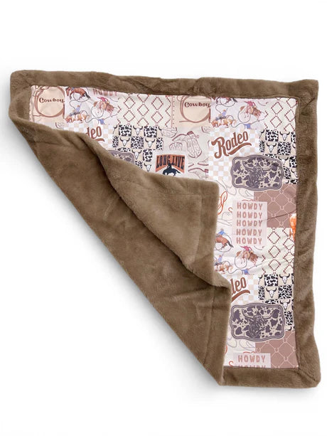 Rodeo Western Printed Baby Blanket