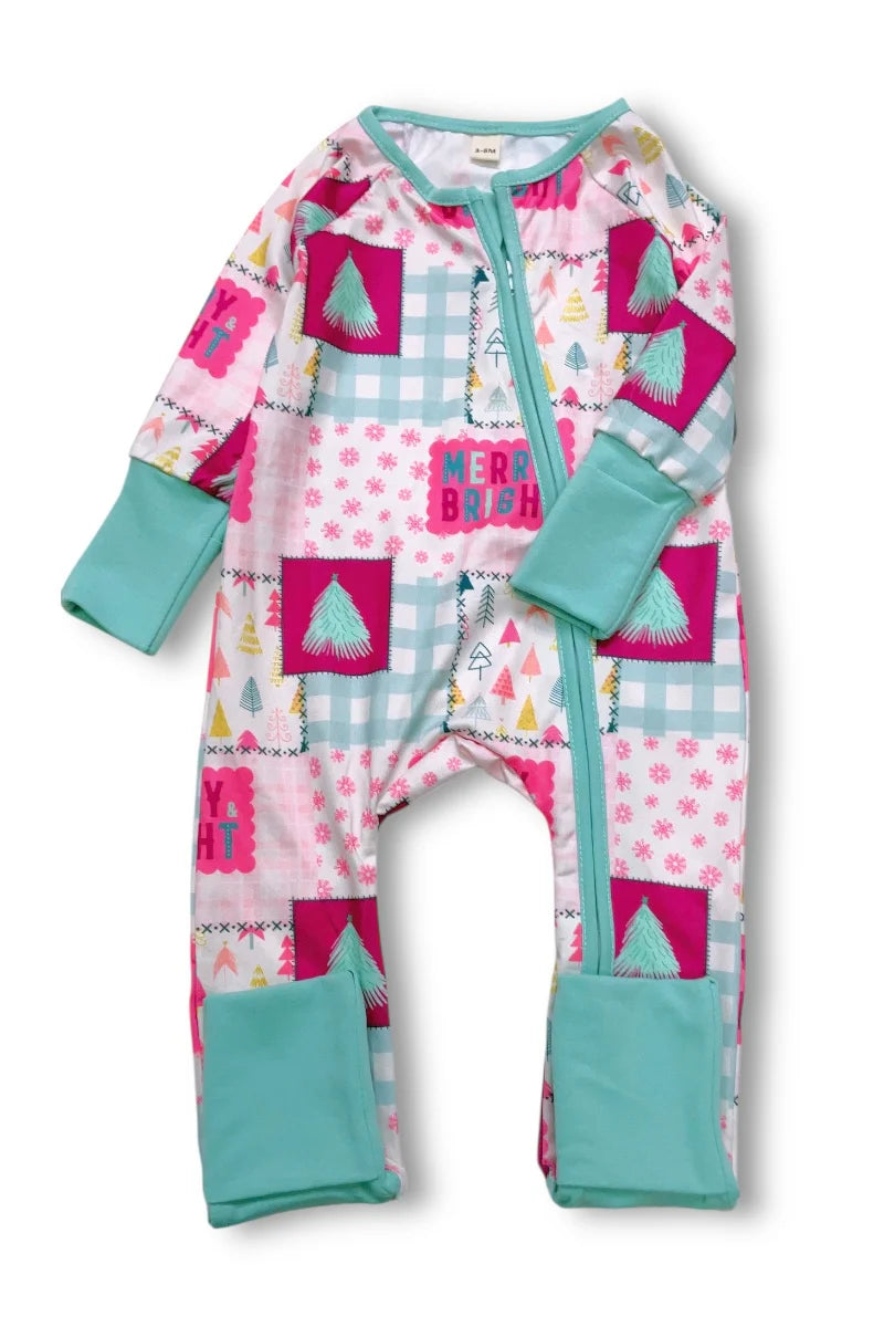 Girls Infant Merry & Bright Onesie