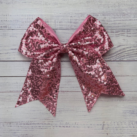 Light Pink Sequin Tale Bow
