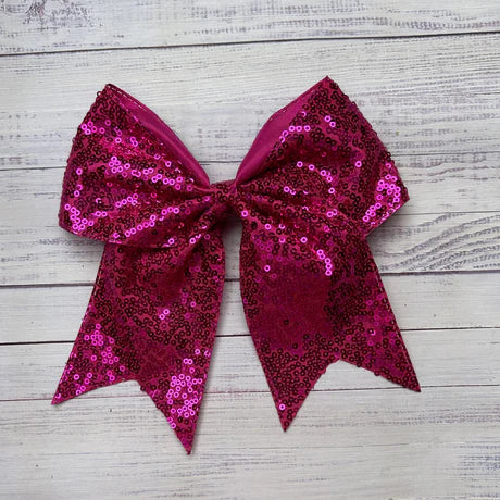 Azalea Pink Sequin Tale Bow