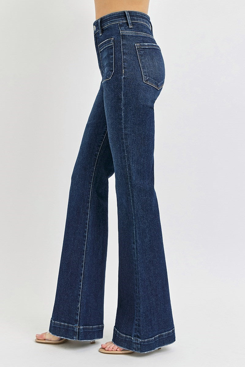 Risen E- Band High Rise Flare Jeans