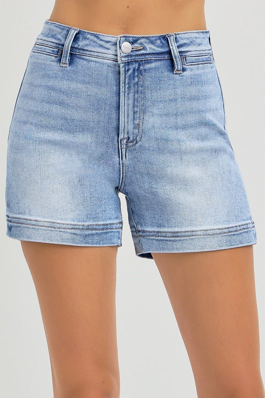 Risen High Rise Front Welt Pocket Shorts