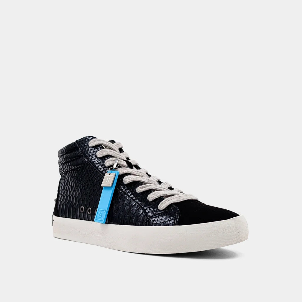 SHU SHOP REESE BLACK SNAKE SNEAKER