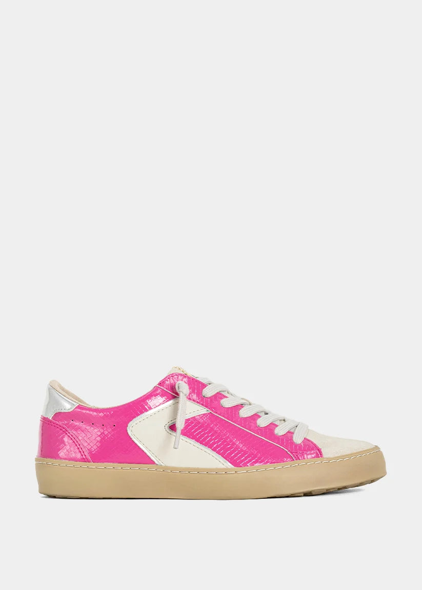 Shushop Robbie Hot Pink Snake Sneaker
