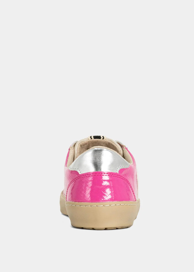 Shushop Robbie Hot Pink Snake Sneaker