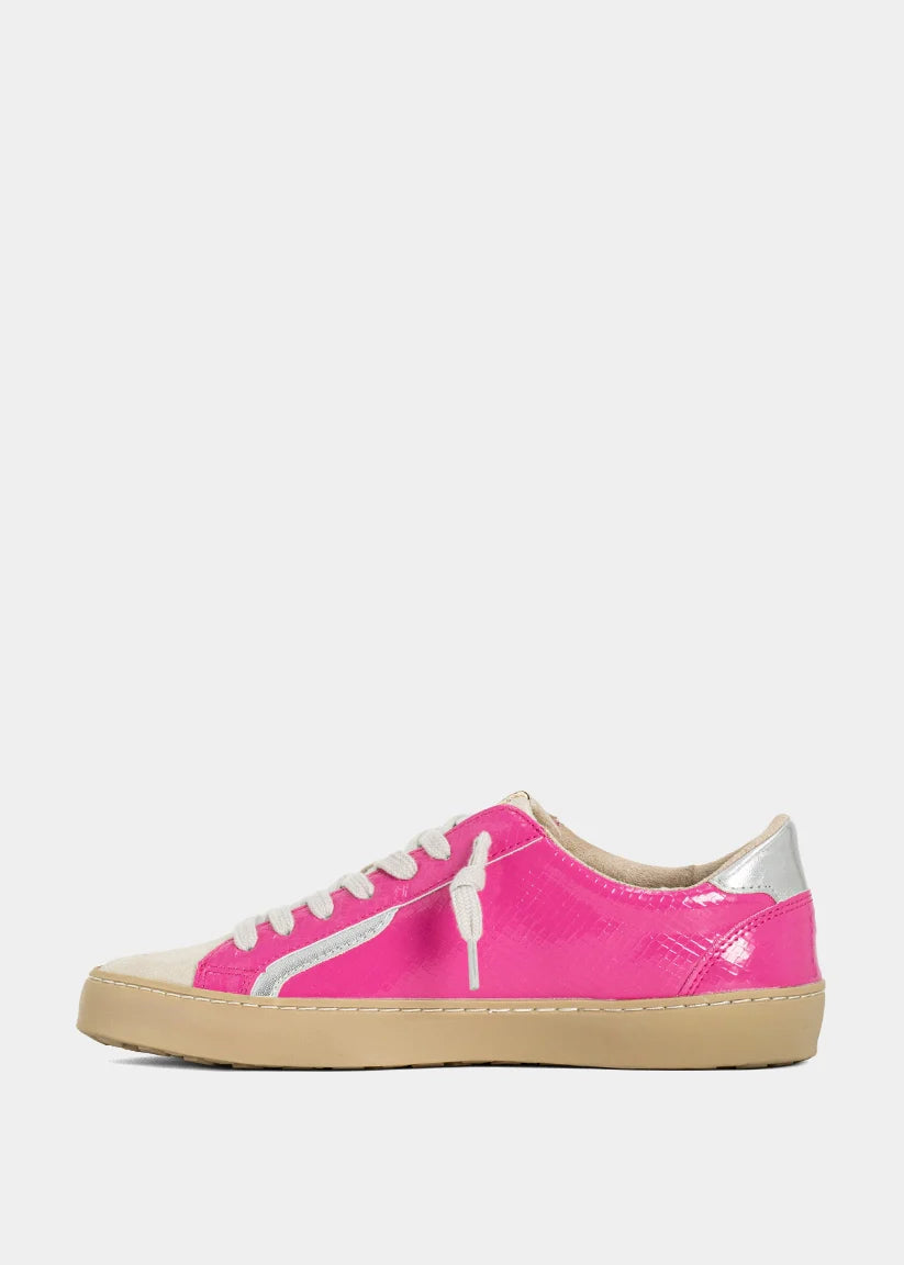 Shushop Robbie Hot Pink Snake Sneaker