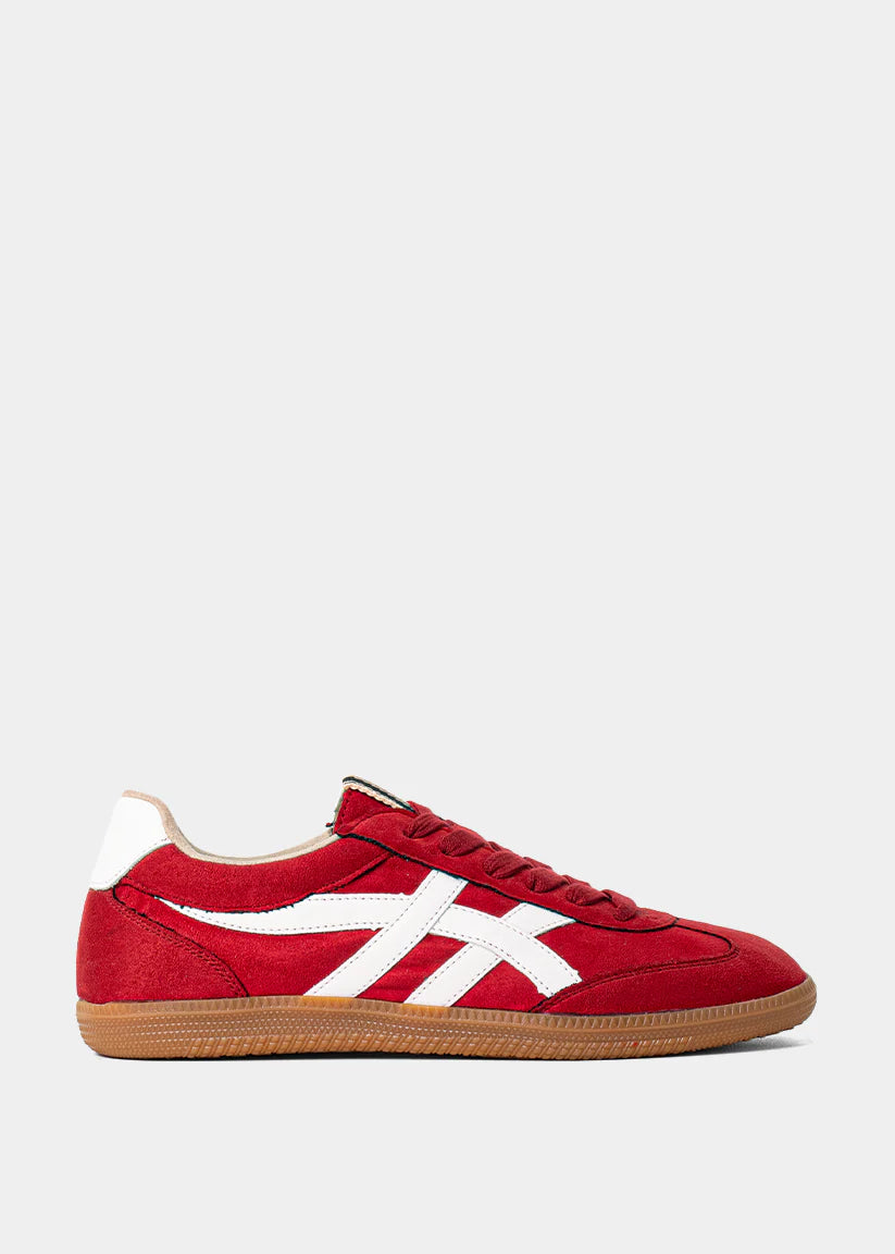 Shushop Sasha Red Suede Sneaker