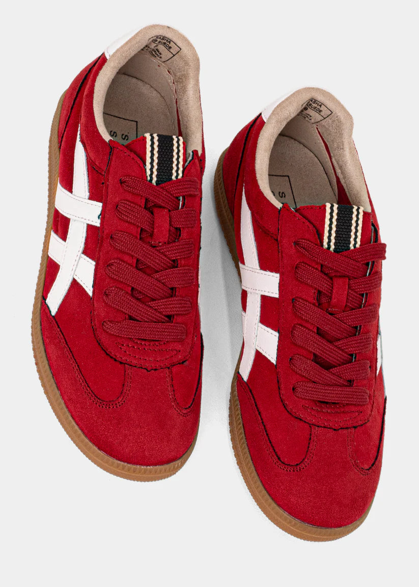 Shushop Sasha Red Suede Sneaker