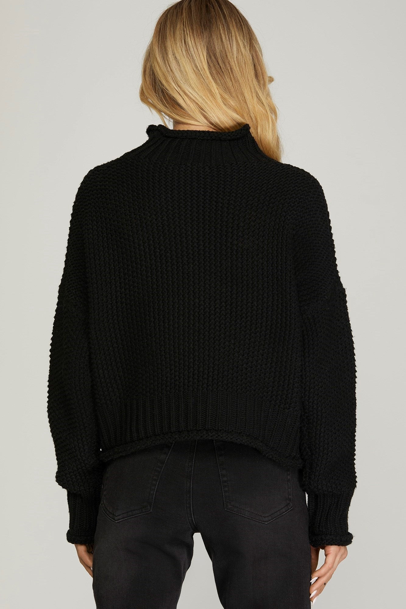 Long Sleeve Turtle Neck Sweater