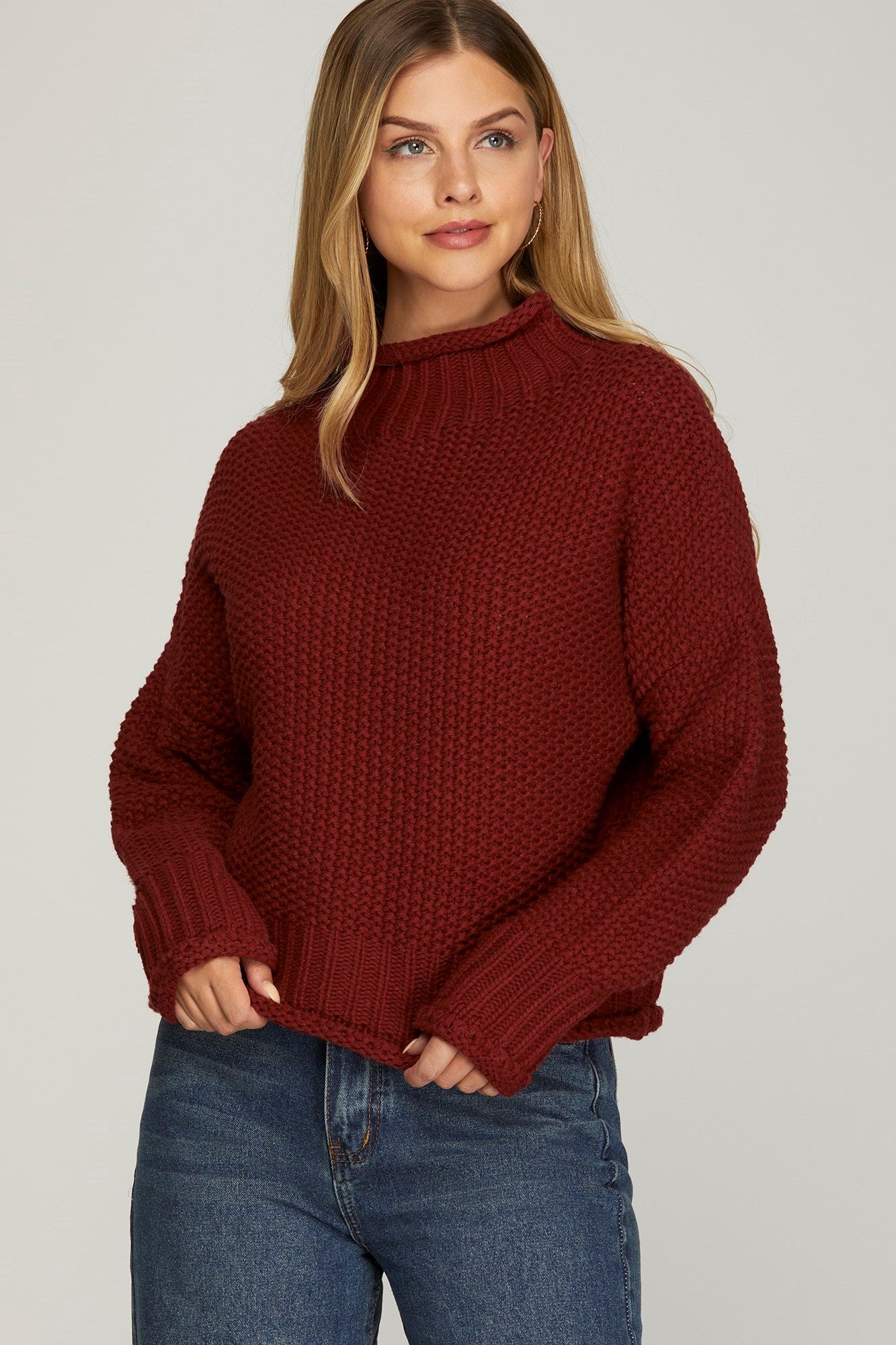 Garnet Turtleneck Sweater