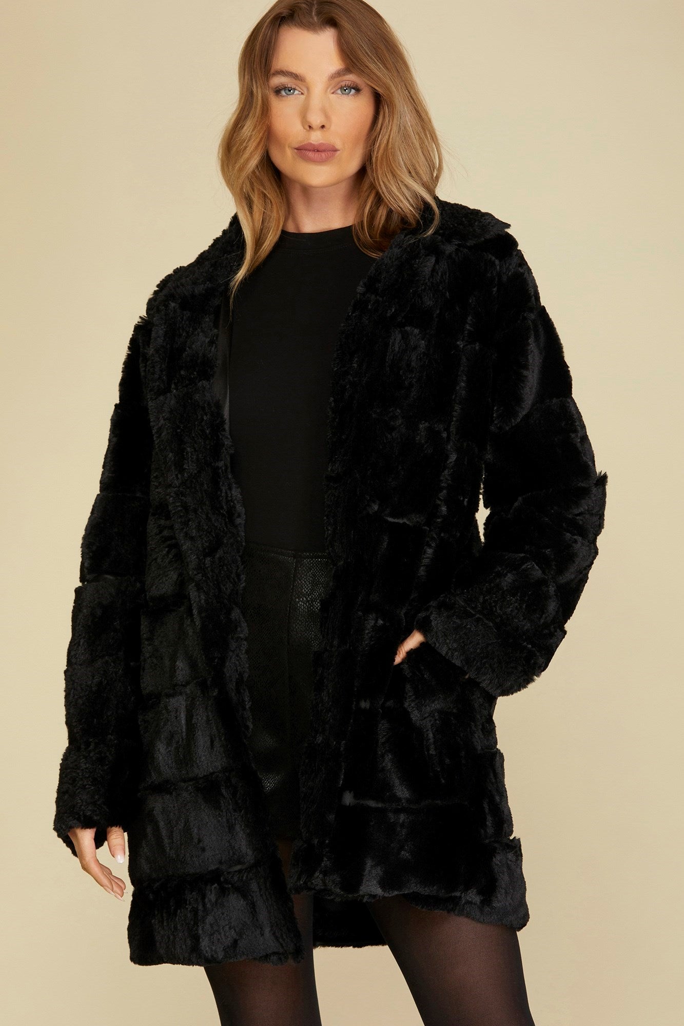 Black Faux Fur Jacket