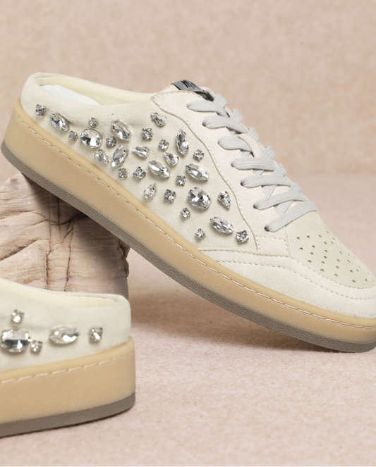 Aloka Crystal Mule Sneaker
