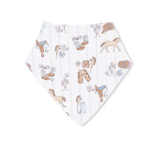 Angel Dear Cowboy Nursery Bandana Bib