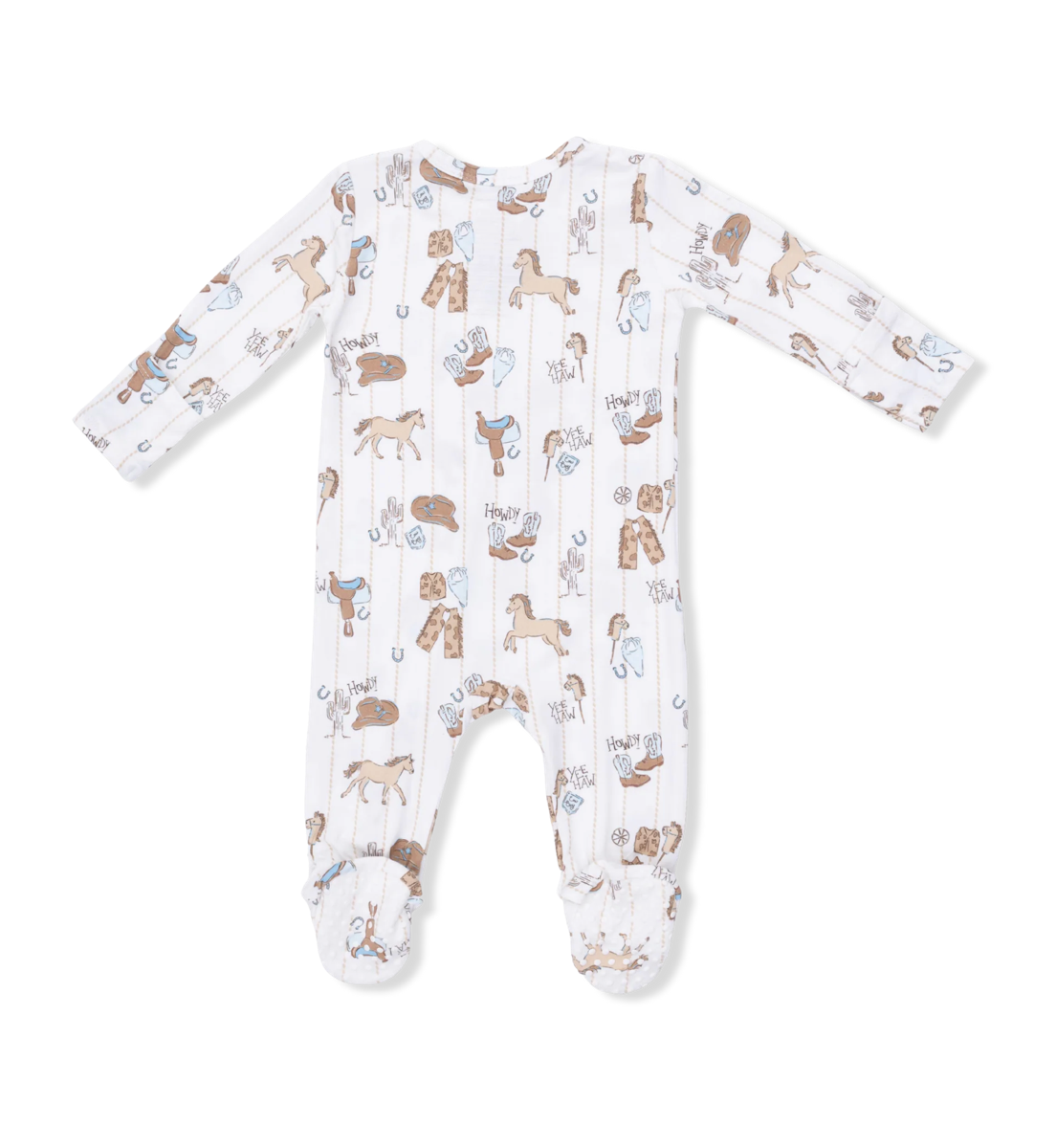 Angel Dear Cowboy Nursery Zipper Footie