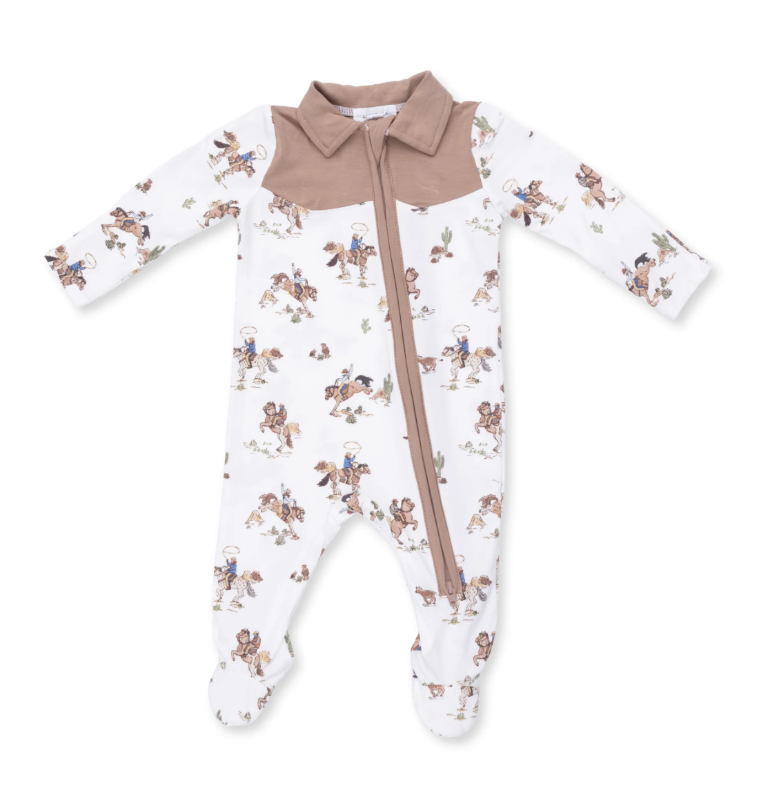 Angel Dear Horse Wrangler Cowboy Zipper Footie