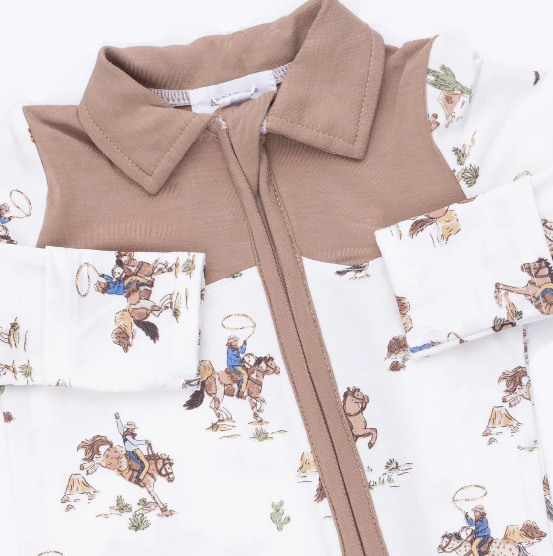 Angel Dear Horse Wrangler Cowboy Zipper Footie