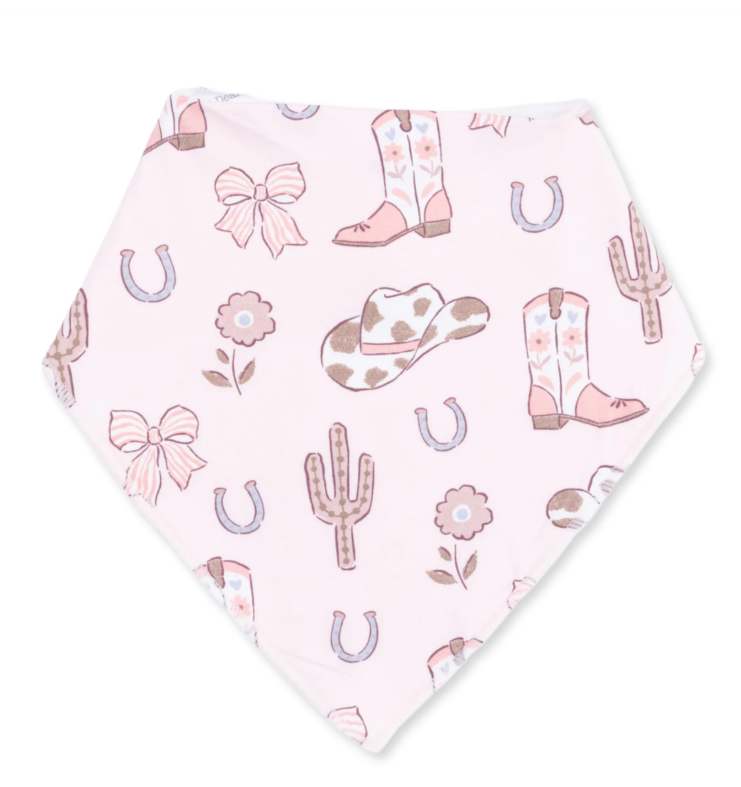 Angel Dear Cowgirl Boots & Bows Bandana Bib